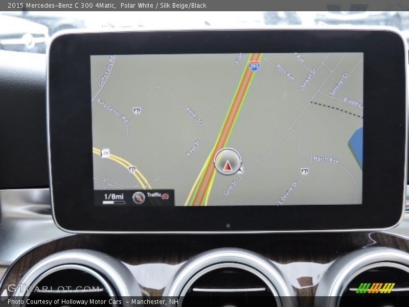 Polar White / Silk Beige/Black 2015 Mercedes-Benz C 300 4Matic