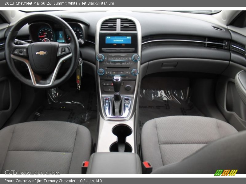 Summit White / Jet Black/Titanium 2013 Chevrolet Malibu LS