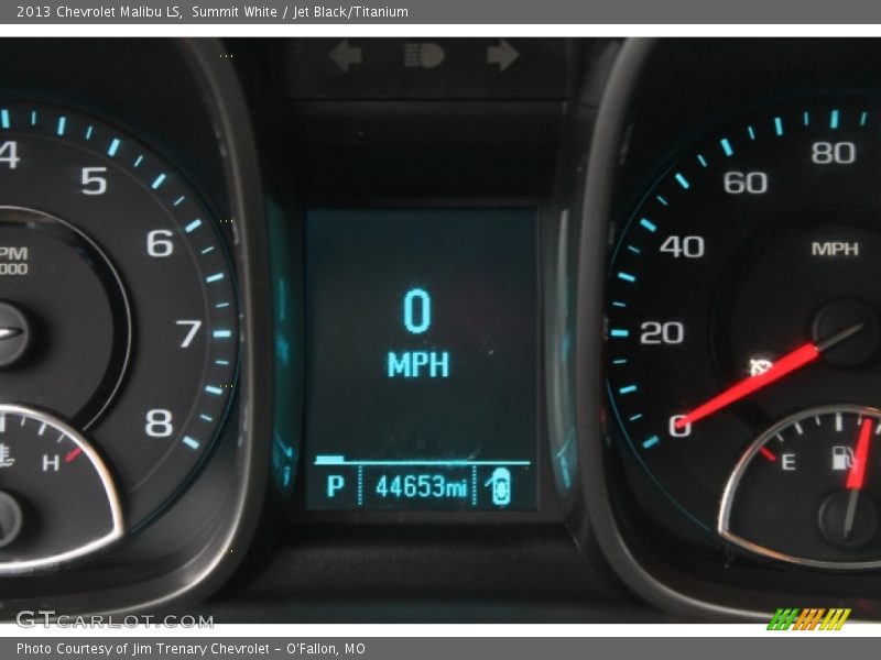Summit White / Jet Black/Titanium 2013 Chevrolet Malibu LS