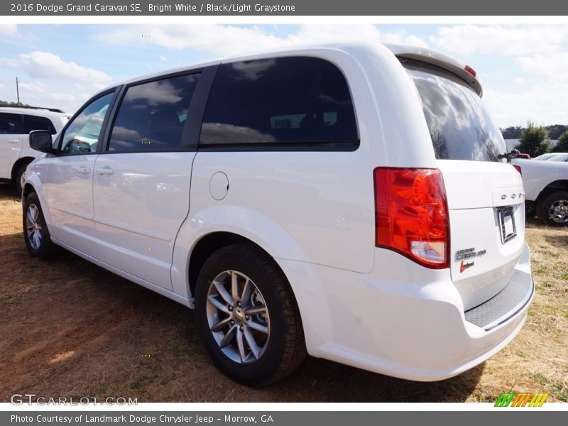 Bright White / Black/Light Graystone 2016 Dodge Grand Caravan SE