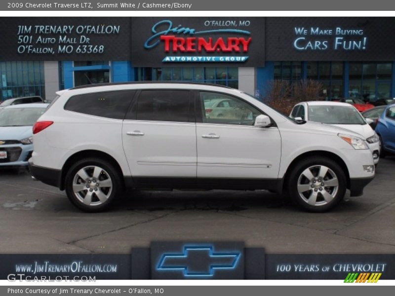 Summit White / Cashmere/Ebony 2009 Chevrolet Traverse LTZ