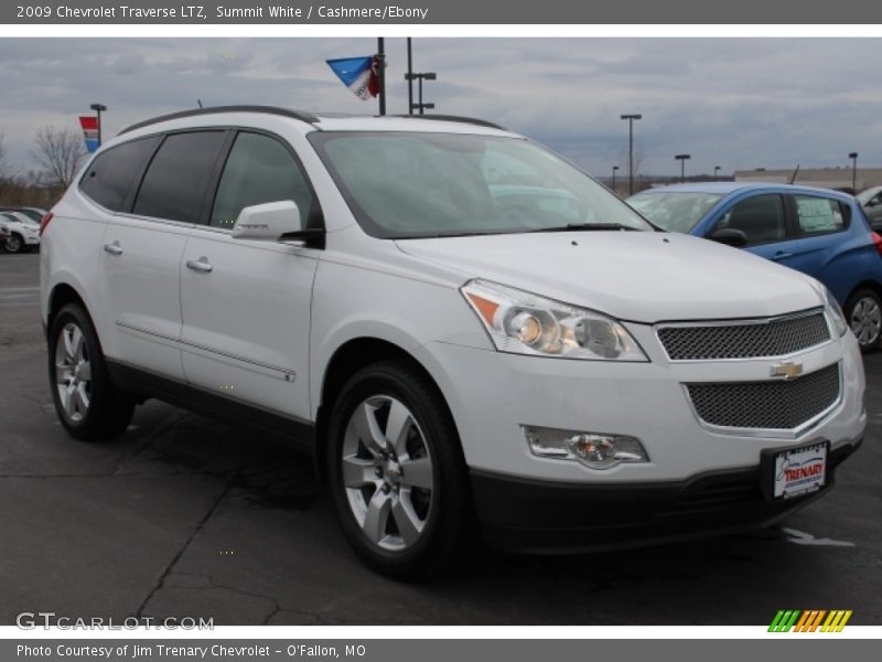 Summit White / Cashmere/Ebony 2009 Chevrolet Traverse LTZ