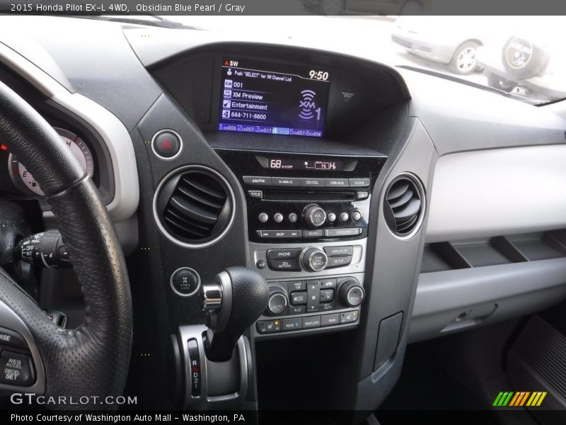 Obsidian Blue Pearl / Gray 2015 Honda Pilot EX-L 4WD