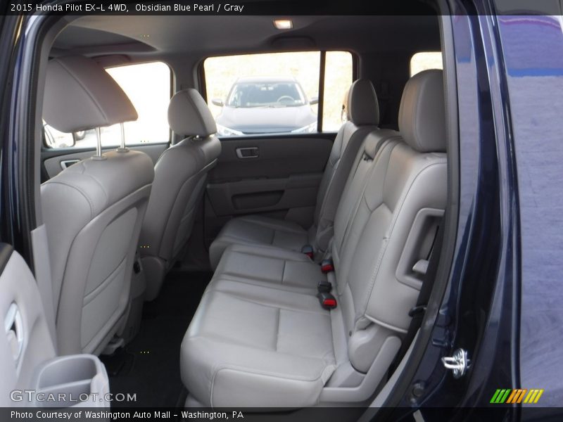 Obsidian Blue Pearl / Gray 2015 Honda Pilot EX-L 4WD