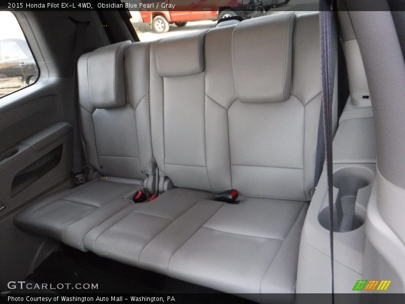 Obsidian Blue Pearl / Gray 2015 Honda Pilot EX-L 4WD