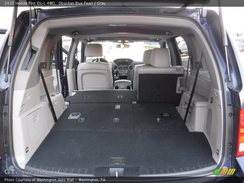 Obsidian Blue Pearl / Gray 2015 Honda Pilot EX-L 4WD