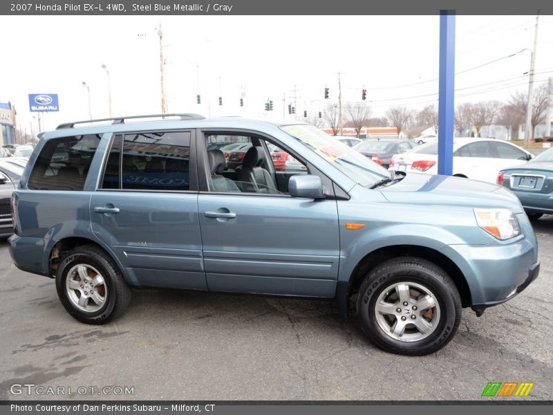 Steel Blue Metallic / Gray 2007 Honda Pilot EX-L 4WD