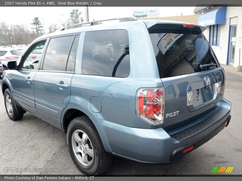 Steel Blue Metallic / Gray 2007 Honda Pilot EX-L 4WD