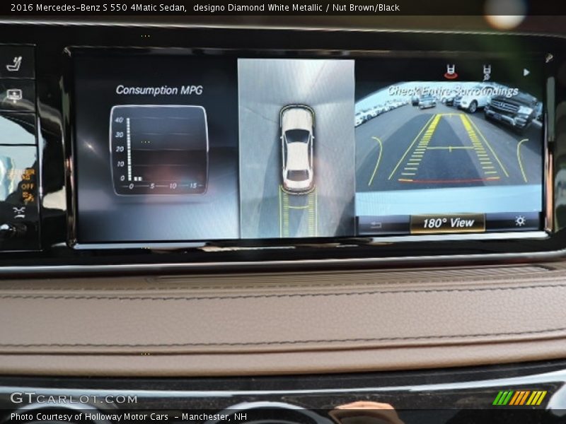 designo Diamond White Metallic / Nut Brown/Black 2016 Mercedes-Benz S 550 4Matic Sedan