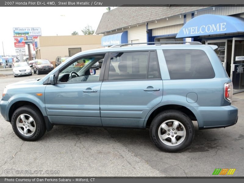 Steel Blue Metallic / Gray 2007 Honda Pilot EX-L 4WD