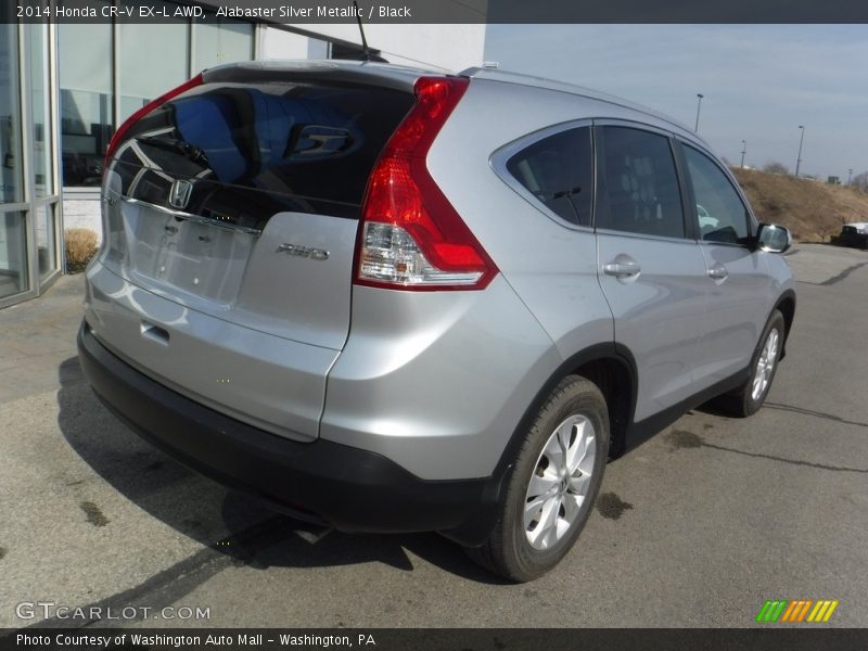 Alabaster Silver Metallic / Black 2014 Honda CR-V EX-L AWD