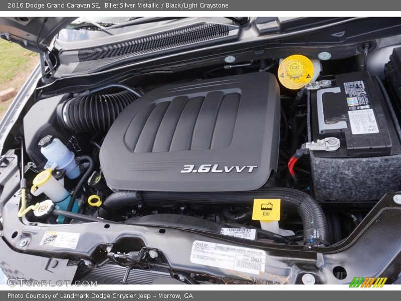 Billet Silver Metallic / Black/Light Graystone 2016 Dodge Grand Caravan SE