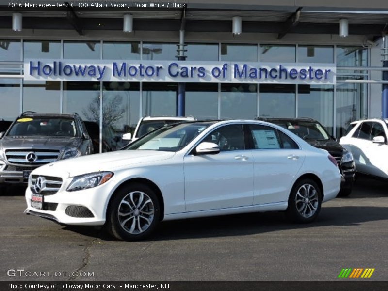 Polar White / Black 2016 Mercedes-Benz C 300 4Matic Sedan