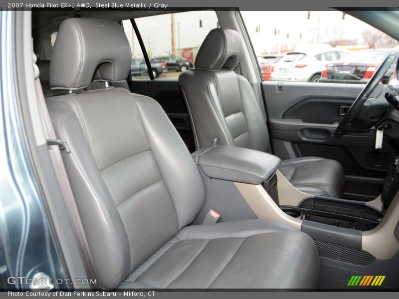 Steel Blue Metallic / Gray 2007 Honda Pilot EX-L 4WD