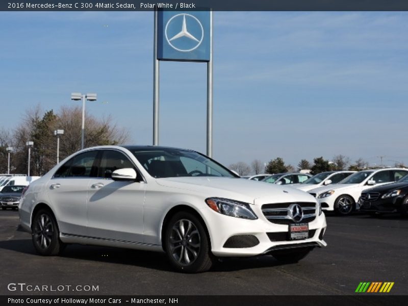 Polar White / Black 2016 Mercedes-Benz C 300 4Matic Sedan