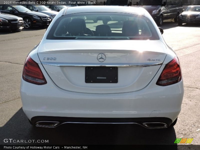 Polar White / Black 2016 Mercedes-Benz C 300 4Matic Sedan