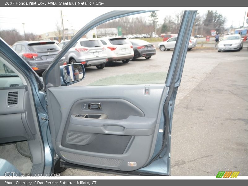 Steel Blue Metallic / Gray 2007 Honda Pilot EX-L 4WD