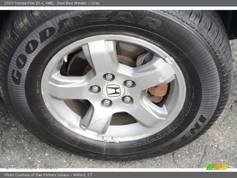 Steel Blue Metallic / Gray 2007 Honda Pilot EX-L 4WD