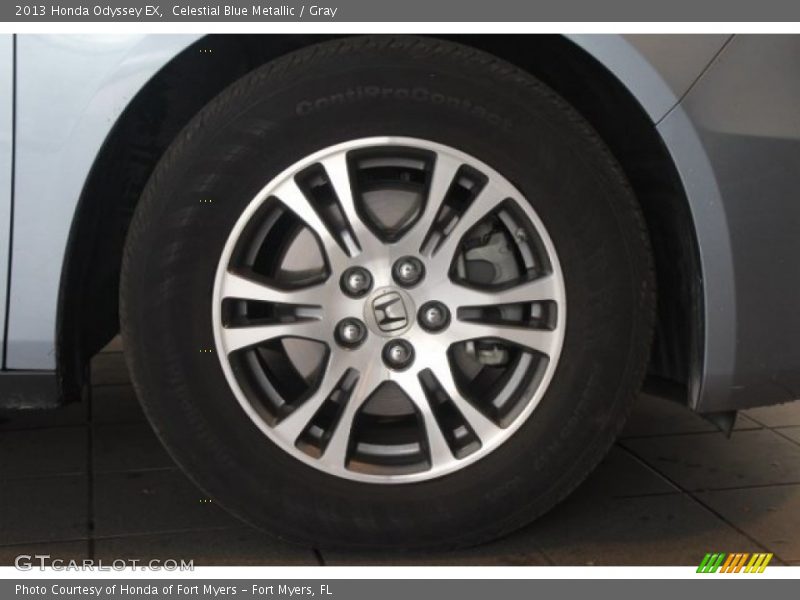 Celestial Blue Metallic / Gray 2013 Honda Odyssey EX