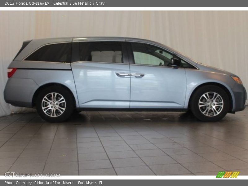 Celestial Blue Metallic / Gray 2013 Honda Odyssey EX