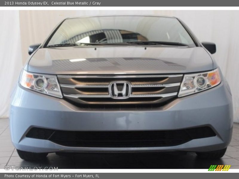 Celestial Blue Metallic / Gray 2013 Honda Odyssey EX
