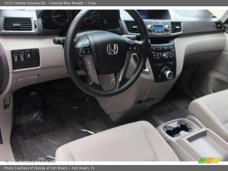 Celestial Blue Metallic / Gray 2013 Honda Odyssey EX