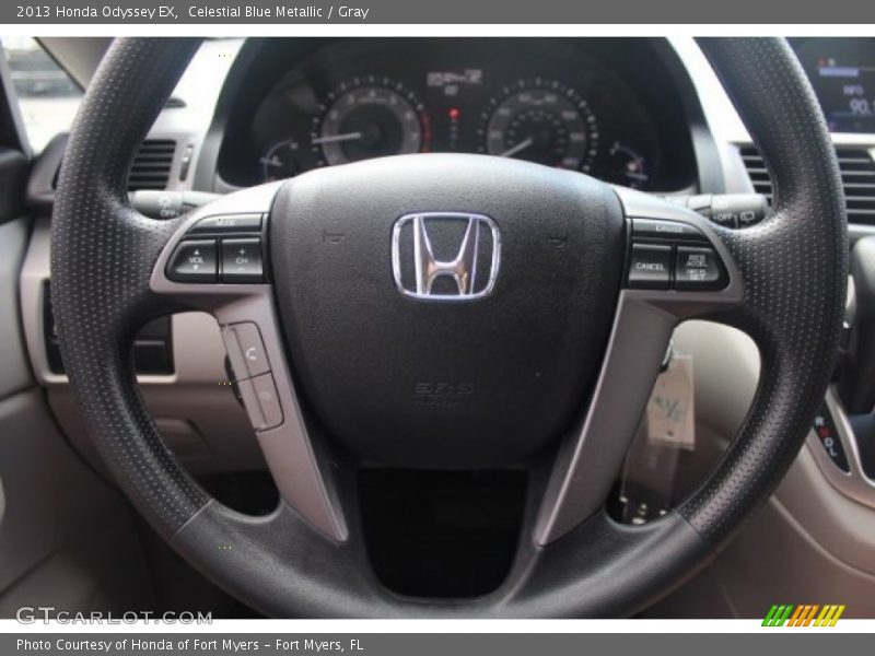 Celestial Blue Metallic / Gray 2013 Honda Odyssey EX