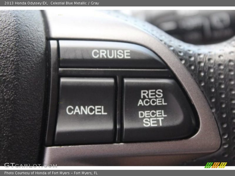 Celestial Blue Metallic / Gray 2013 Honda Odyssey EX