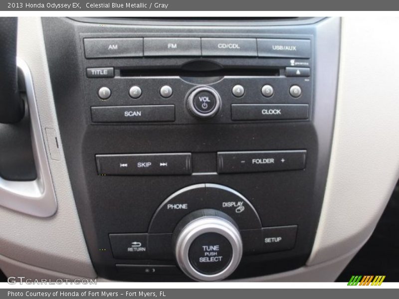 Celestial Blue Metallic / Gray 2013 Honda Odyssey EX