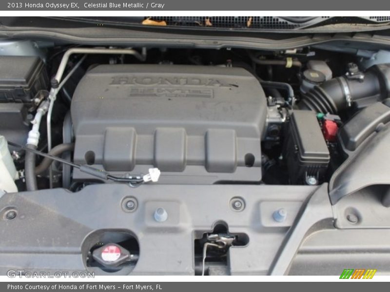 Celestial Blue Metallic / Gray 2013 Honda Odyssey EX