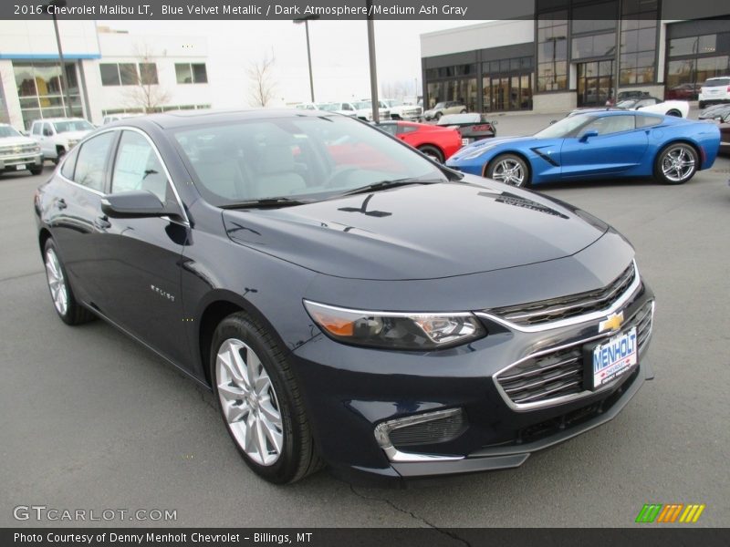 Blue Velvet Metallic / Dark Atmosphere/Medium Ash Gray 2016 Chevrolet Malibu LT