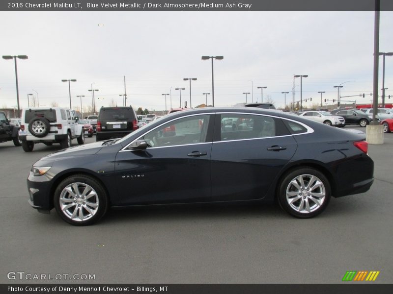 Blue Velvet Metallic / Dark Atmosphere/Medium Ash Gray 2016 Chevrolet Malibu LT