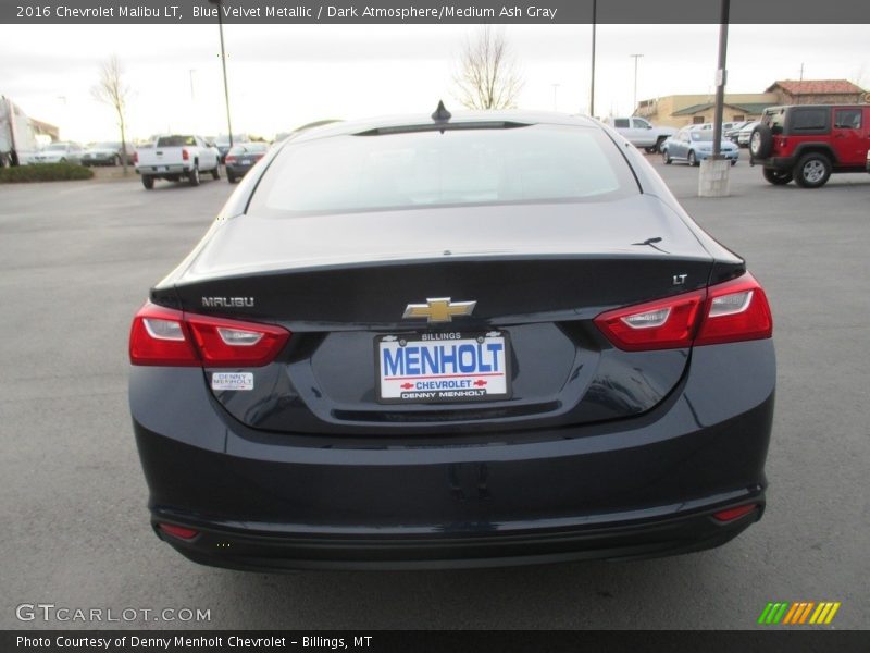 Blue Velvet Metallic / Dark Atmosphere/Medium Ash Gray 2016 Chevrolet Malibu LT