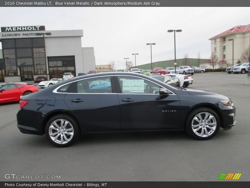 Blue Velvet Metallic / Dark Atmosphere/Medium Ash Gray 2016 Chevrolet Malibu LT