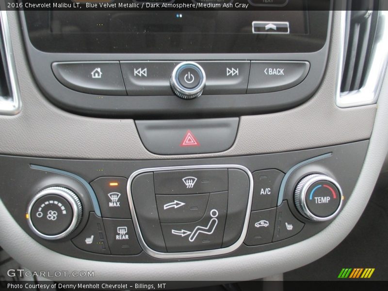Blue Velvet Metallic / Dark Atmosphere/Medium Ash Gray 2016 Chevrolet Malibu LT