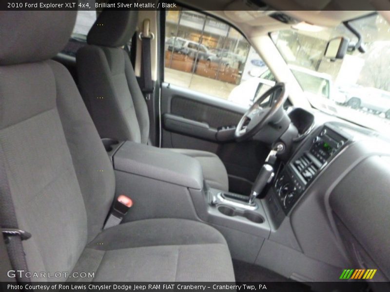 Brilliant Silver Metallic / Black 2010 Ford Explorer XLT 4x4