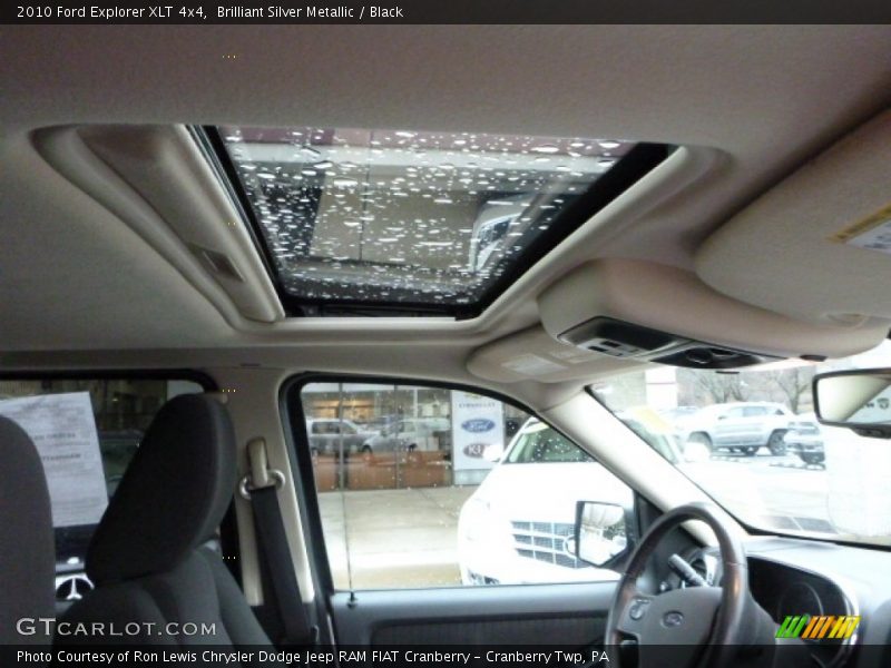 Brilliant Silver Metallic / Black 2010 Ford Explorer XLT 4x4