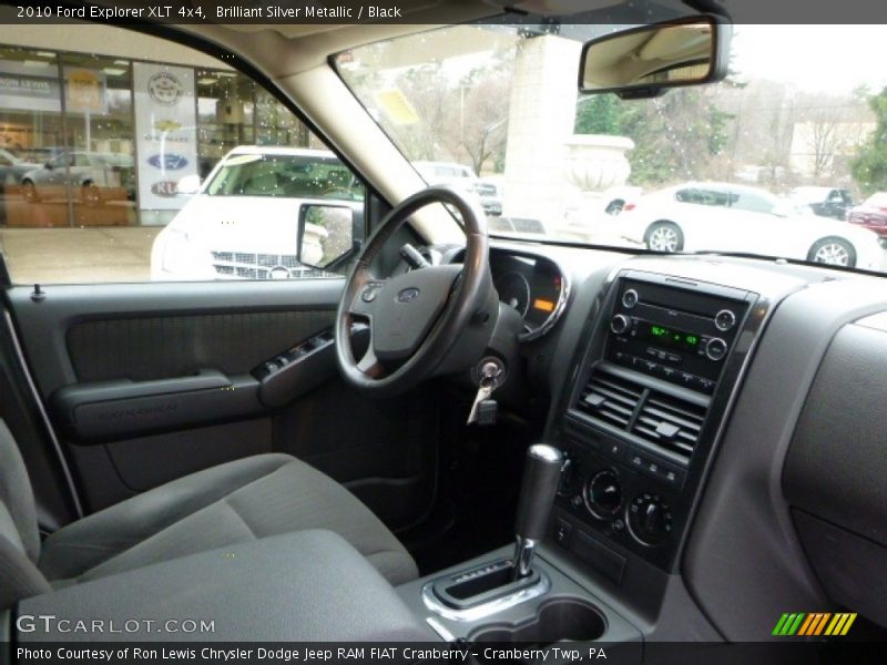 Brilliant Silver Metallic / Black 2010 Ford Explorer XLT 4x4