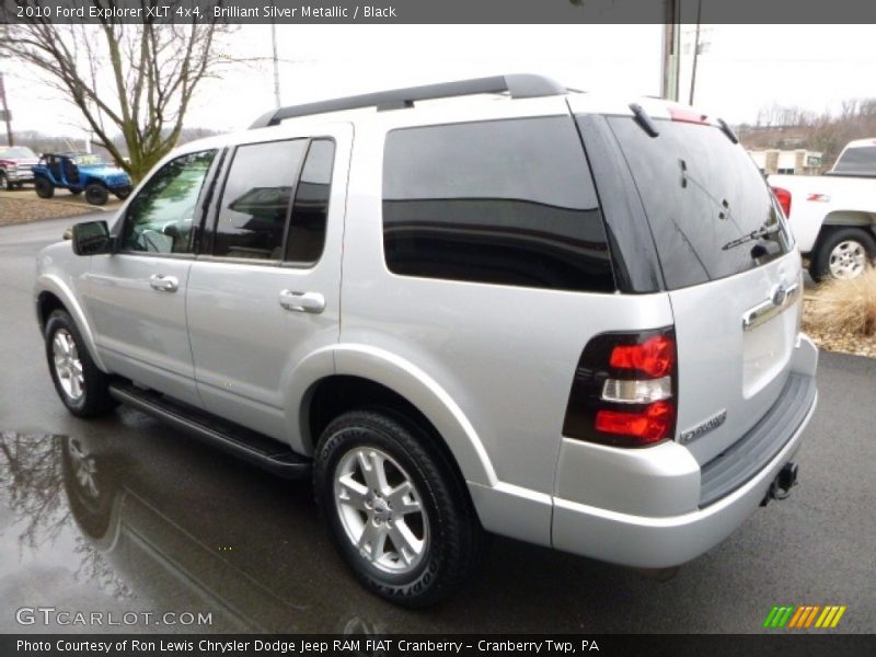 Brilliant Silver Metallic / Black 2010 Ford Explorer XLT 4x4