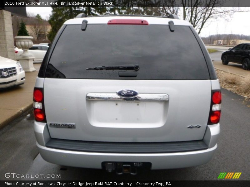 Brilliant Silver Metallic / Black 2010 Ford Explorer XLT 4x4