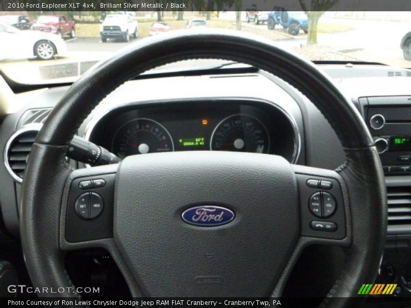 Brilliant Silver Metallic / Black 2010 Ford Explorer XLT 4x4