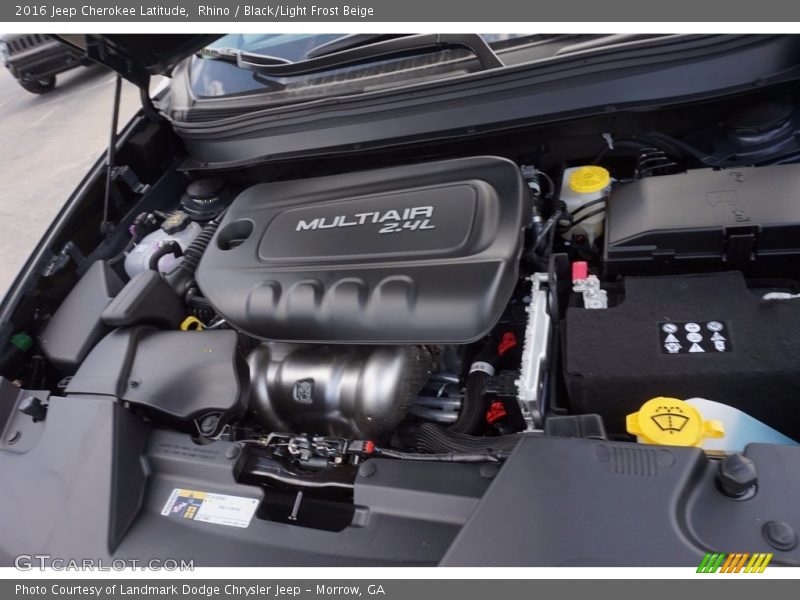 Rhino / Black/Light Frost Beige 2016 Jeep Cherokee Latitude