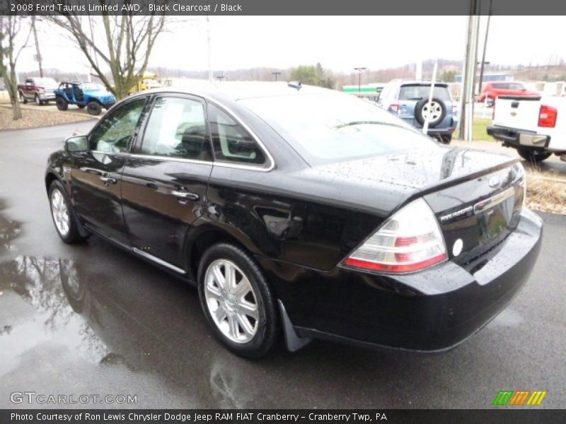 Black Clearcoat / Black 2008 Ford Taurus Limited AWD