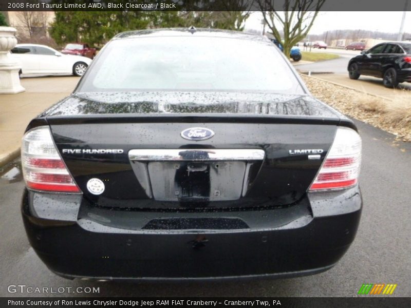 Black Clearcoat / Black 2008 Ford Taurus Limited AWD