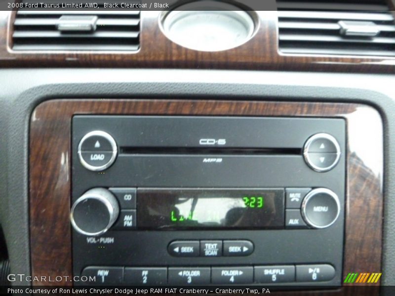 Black Clearcoat / Black 2008 Ford Taurus Limited AWD