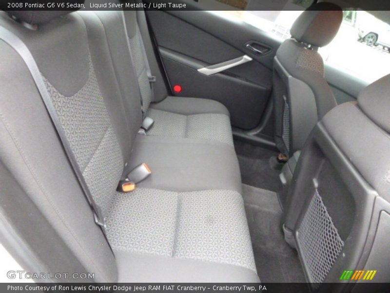 Liquid Silver Metallic / Light Taupe 2008 Pontiac G6 V6 Sedan