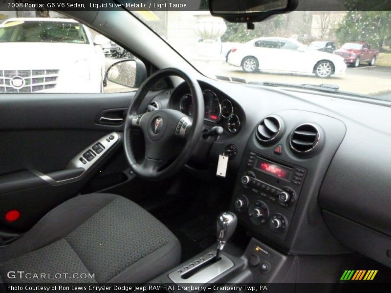 Liquid Silver Metallic / Light Taupe 2008 Pontiac G6 V6 Sedan