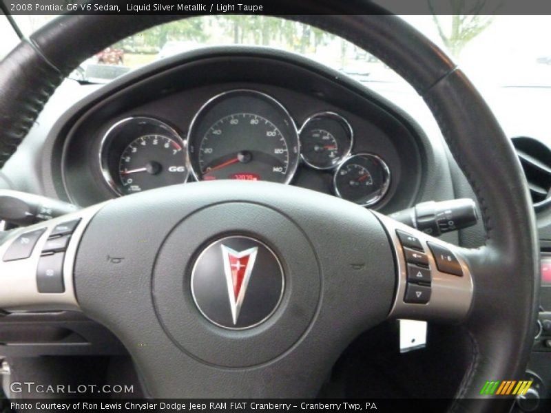 Liquid Silver Metallic / Light Taupe 2008 Pontiac G6 V6 Sedan