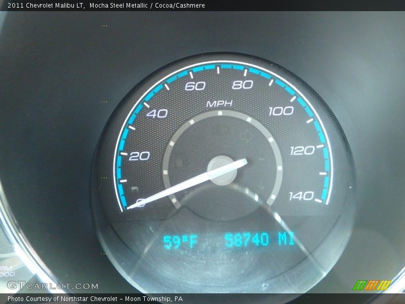 Mocha Steel Metallic / Cocoa/Cashmere 2011 Chevrolet Malibu LT