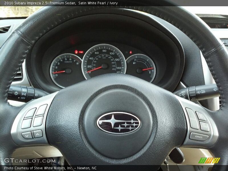 Satin White Pearl / Ivory 2010 Subaru Impreza 2.5i Premium Sedan